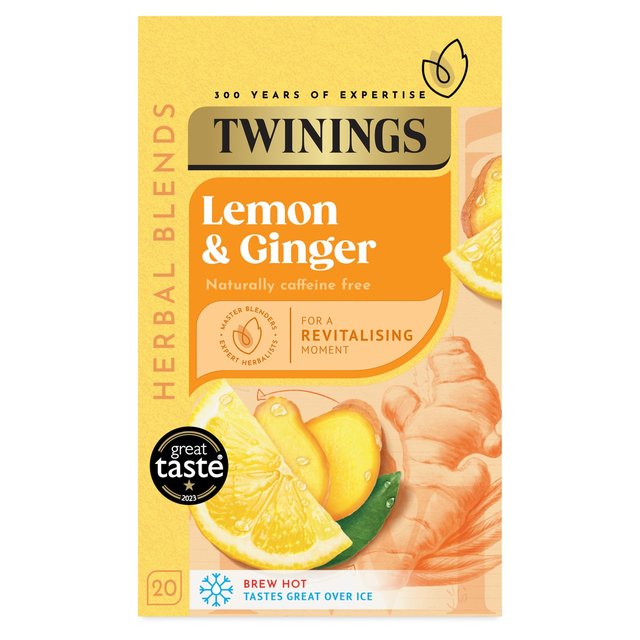 Twinings: Lemon & Ginger, Tea, Envelopes 20x2 g