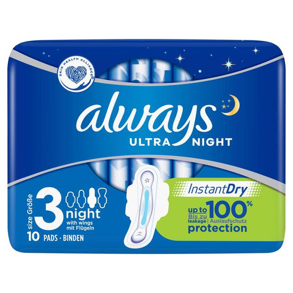 Always Sanitary Towel night Wings