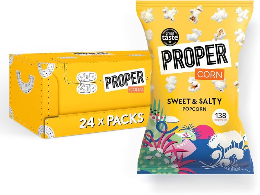  Propercorn: Popcorn, Sweet & Salty (30 g) 24pcs