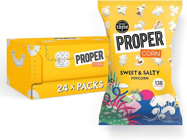  Propercorn: Popcorn, Sweet & Salty (30 g) 24pcs