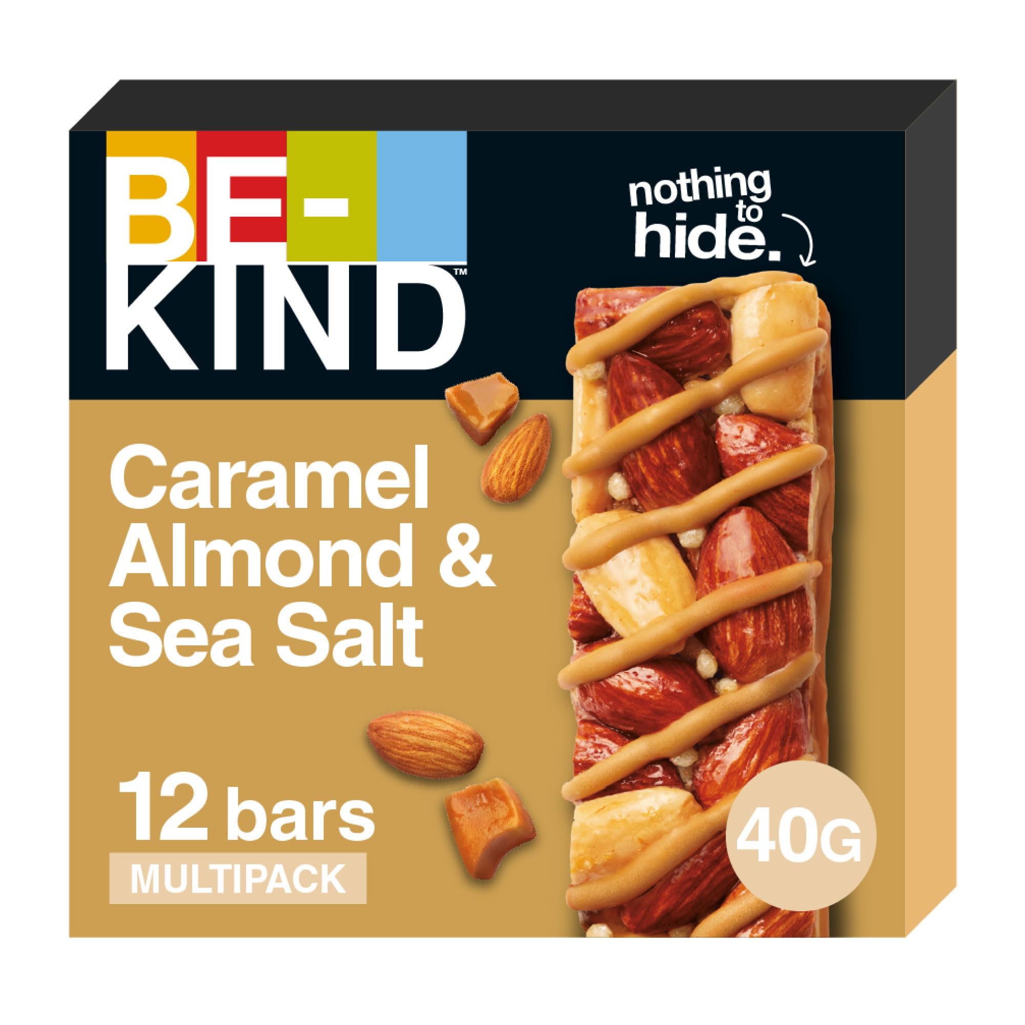 KIND: Caramel, Almond & Sea Salt (40 g) 12pcs