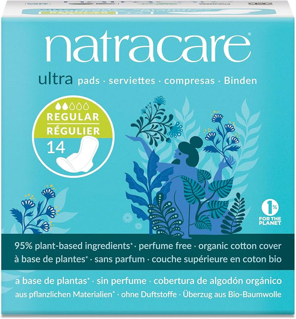 Natracare: Ultra Pads with Wings, Regular 14’s