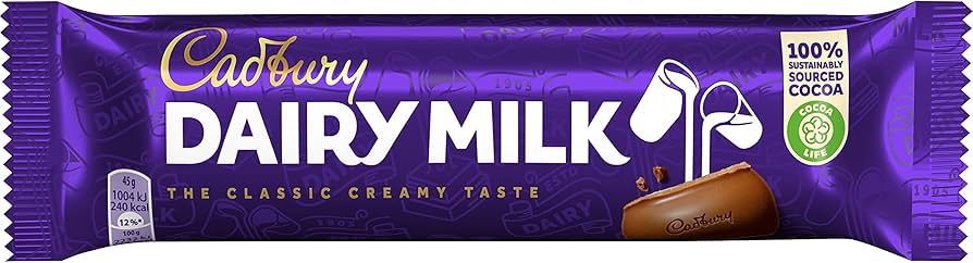 Cadbury: Dairy Milk (45 g) 48pcs