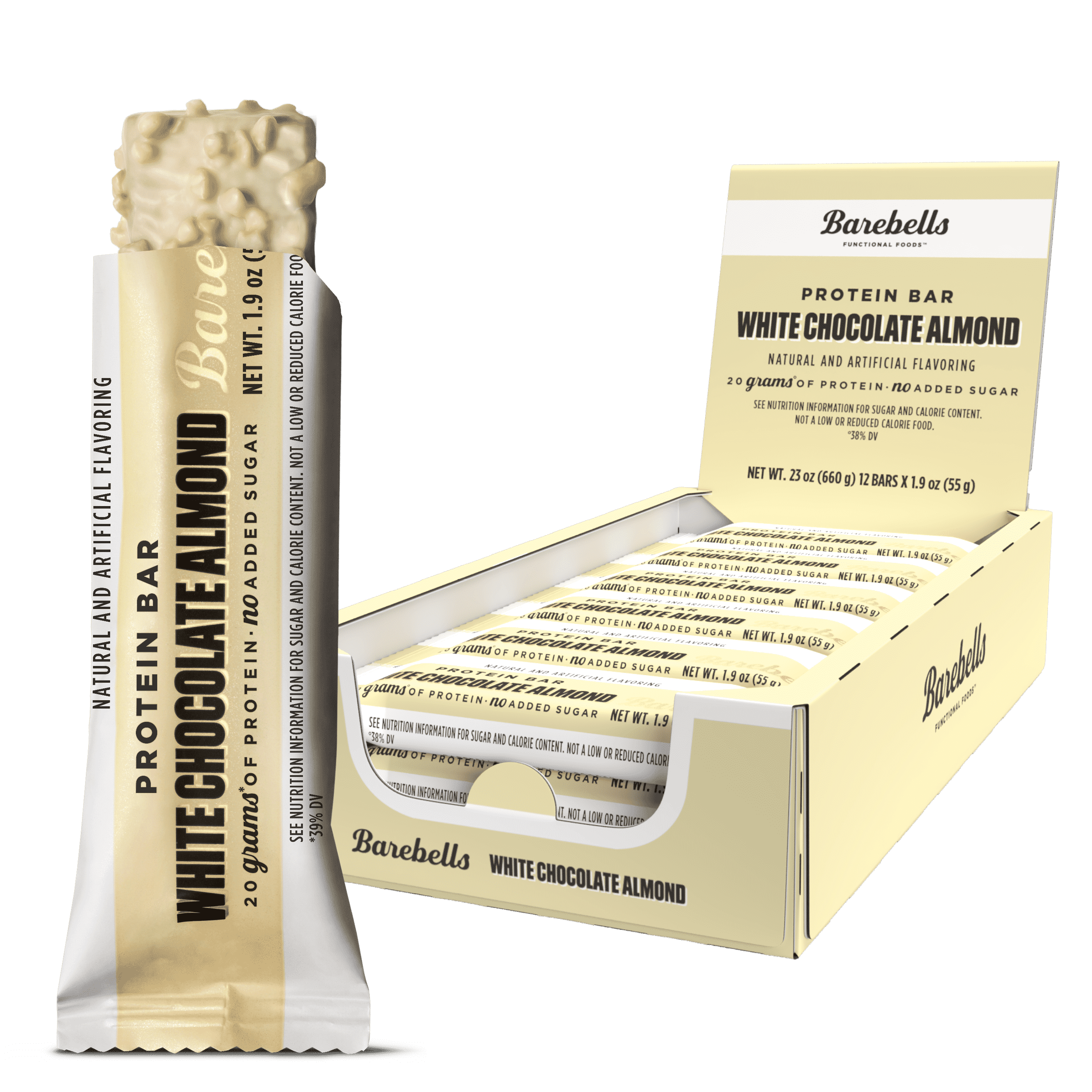 Barebells: Protein Bar- White Chocolate Almond 12x55 g
