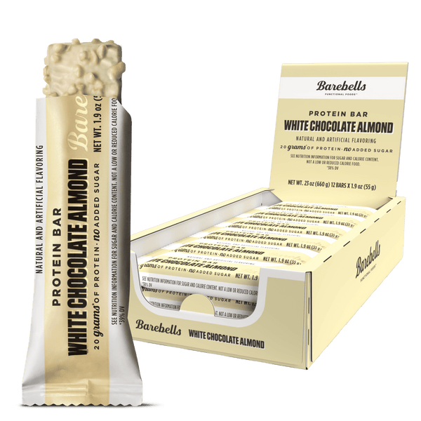 Barebells: Protein Bar- White Chocolate Almond 12x55 g