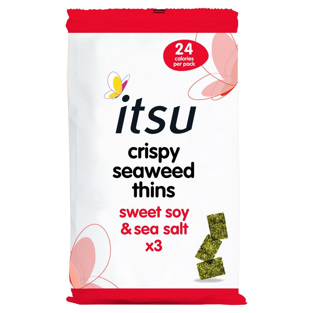 Crispy seaweed thins sweet soy and sea salt flavour (5g packet)